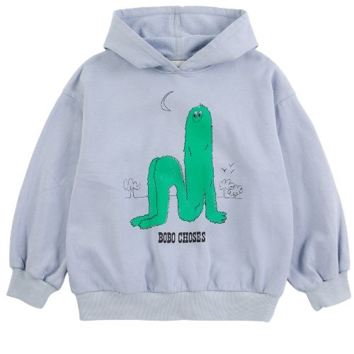 Bobo Choses long puff hoodie light blue-1