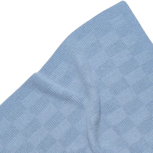 Hvid blanket ivy light blue-6