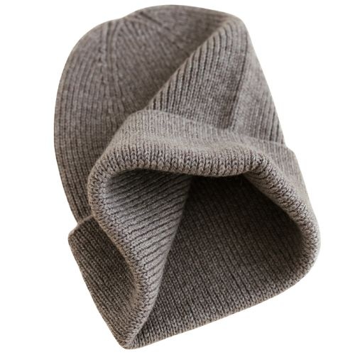 Hvid newborn beanie fonzie otter-2