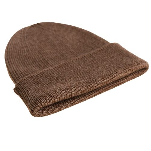 Hvid newborn beanie fonzie mocha-5