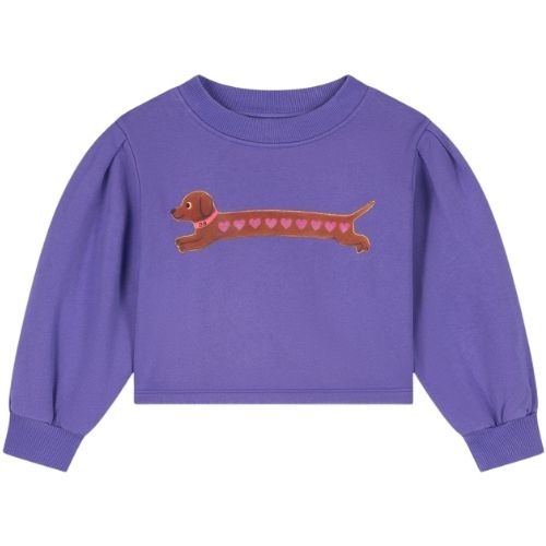 Daily Brat heart dog cropped sweater-1