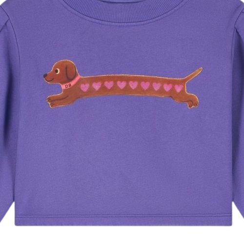 Daily Brat heart dog cropped sweater-5