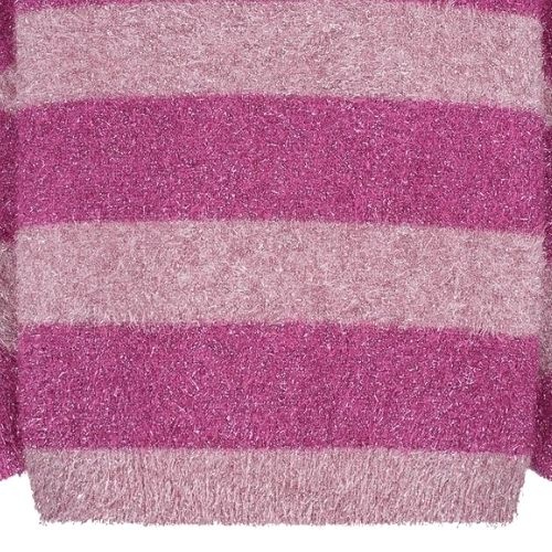 Daily Brat pink glitter stripe sweater-5