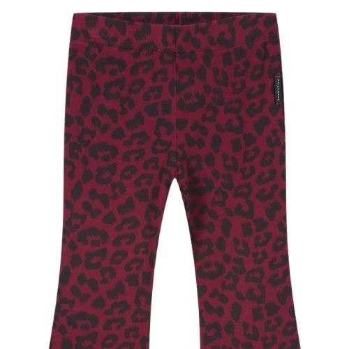 Daily Brat leopard burgundy flared pants-2