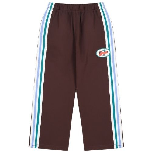 Jelly Mallow happy buddy track pants brown-1