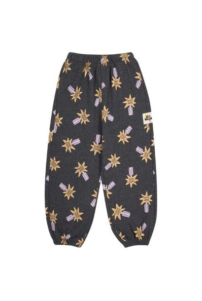 Jelly Mallow keep going all-over aladdin pants charcoal melange