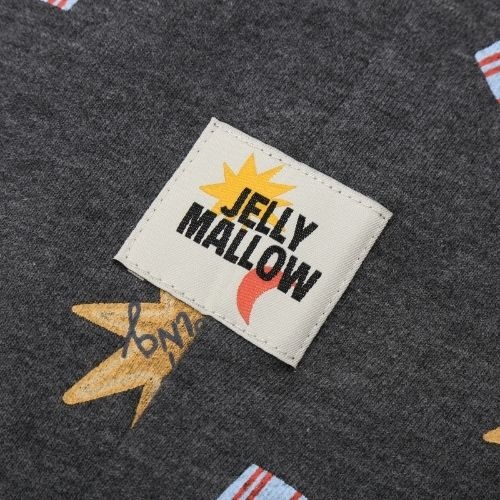 Jelly Mallow keep going all-over aladdin pants charcoal melange-8