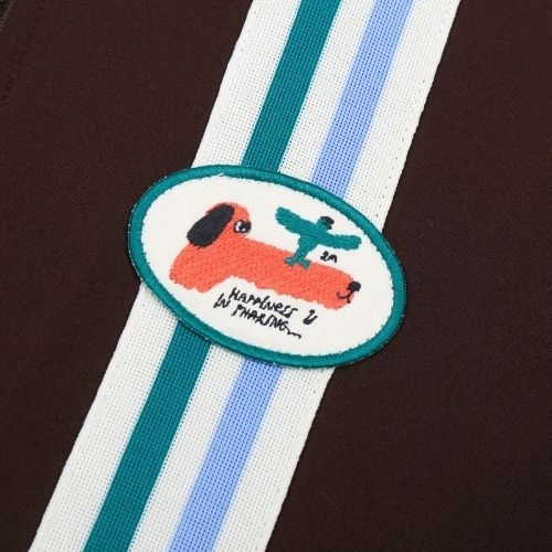 Jelly Mallow happy buddy track jumper brown-5