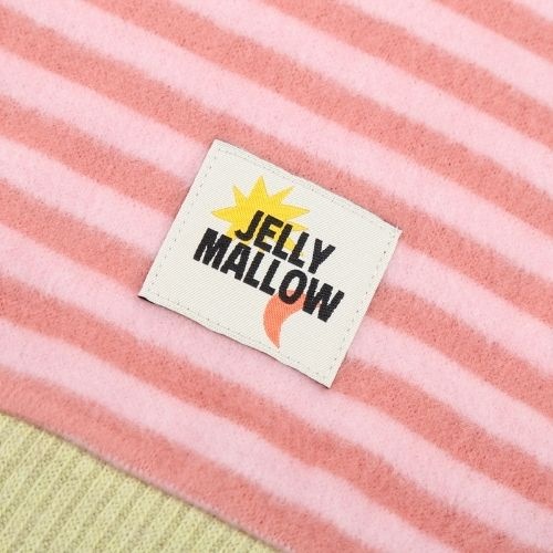 Jelly Mallow happy stripe color-block knit pink-4