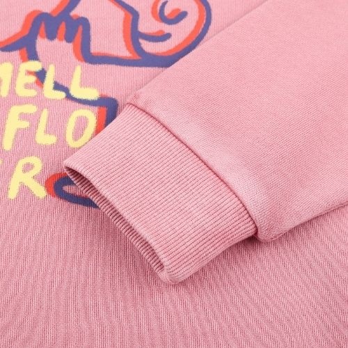 Jelly Mallow flower sweatshirt pink-5