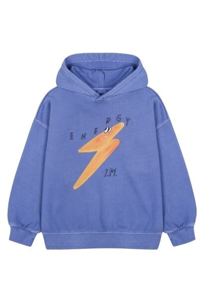 Jelly Mallow energy pigment hooded sweatshirt blue