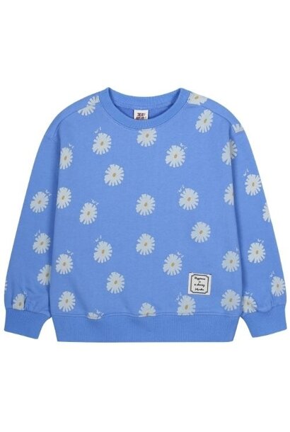 Jelly Mallow daisy all-over sweatshirt blue
