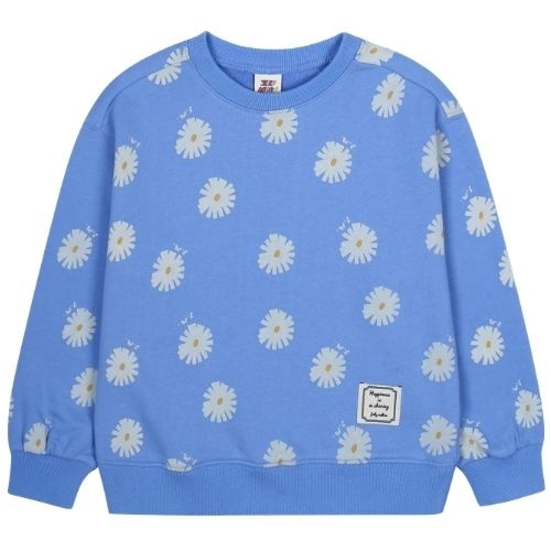 Jelly Mallow daisy all-over sweatshirt blue-1