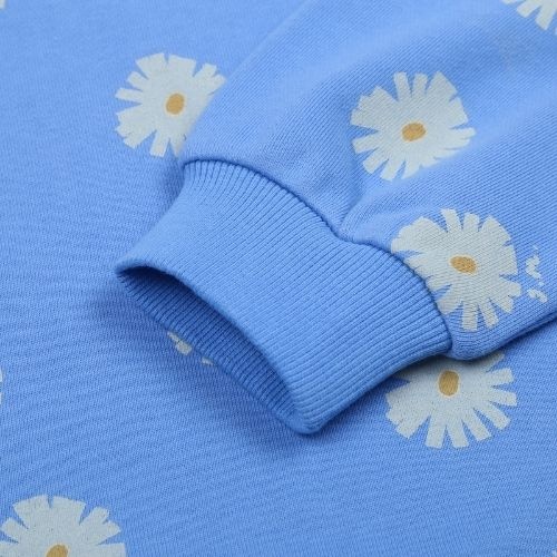 Jelly Mallow daisy all-over sweatshirt blue-4