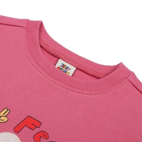 Jelly Mallow feeling good sweatshirt pink-4