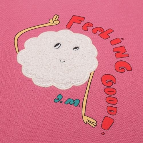 Jelly Mallow feeling good sweatshirt pink-5