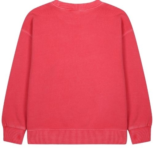 Jelly Mallow cloud pigment sweatshirt red-7