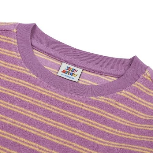Jelly Mallow joyful stripe layered t-shirt purple-2