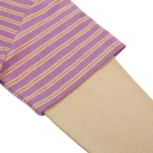 Jelly Mallow joyful stripe layered t-shirt purple-5