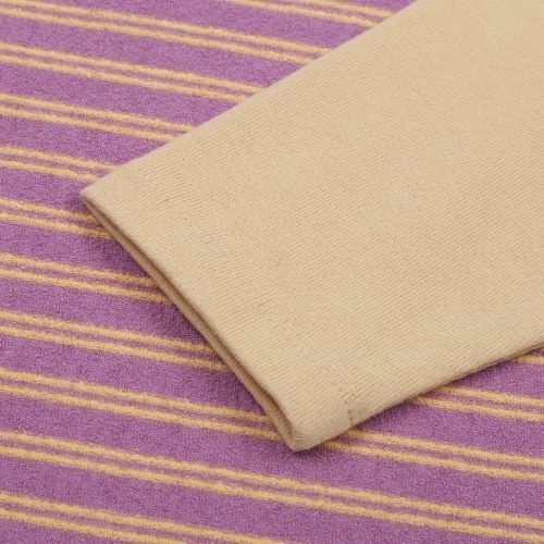 Jelly Mallow joyful stripe layered t-shirt purple-6