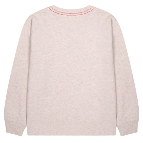 Jelly Mallow be brave chain long-sleeve t-shirt oatmeal-8