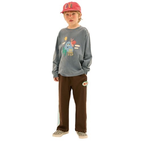 Jelly Mallow mountain long-sleeve t-shirt navy-2