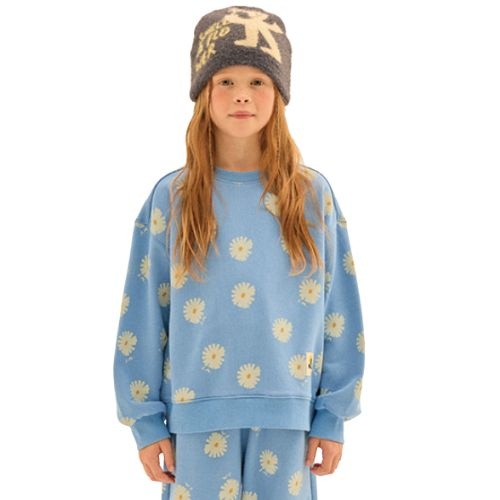Jelly Mallow daisy all-over sweatshirt blue-2