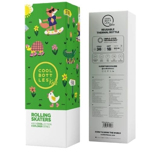 The Kids Bottle - rolling skaters 500 ml - drinkfles-6
