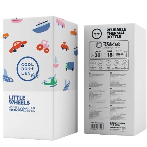The Kiddie Bottle - little wheels 350 ml - drinkfles-5