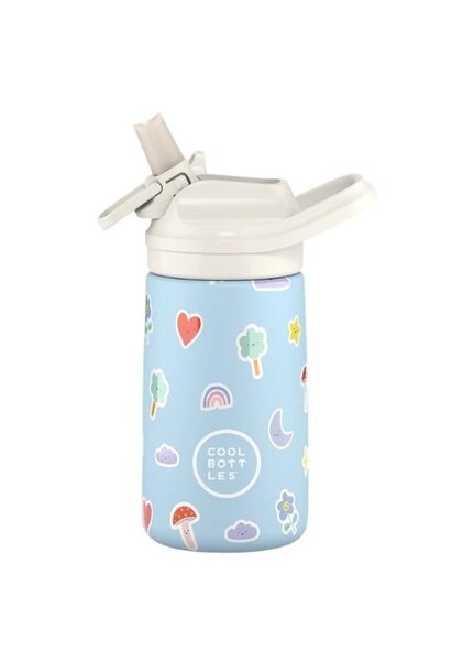 The Kiddie Bottle - rainbow clouds 350 ml - drinkfles