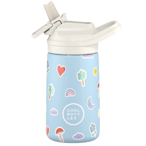 The Kiddie Bottle - rainbow clouds 350 ml - drinkfles-1