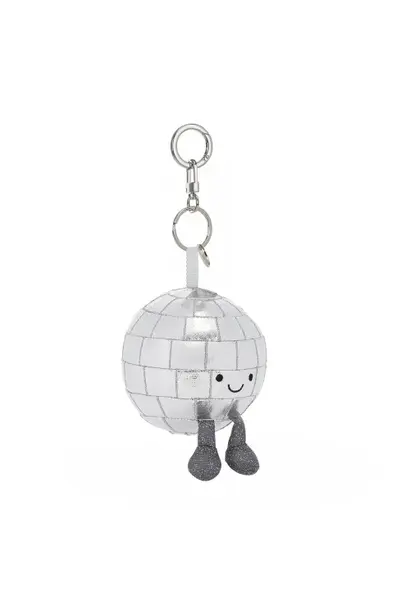 Jellycat amuseables disco ball key chain bag charm