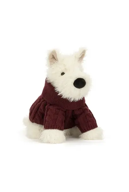 Jellycat munro scottie dog winter jumper outfit