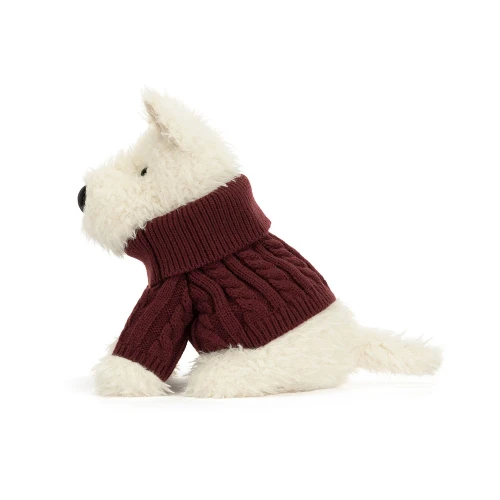 Jellycat munro scottie dog winter jumper outfit-4