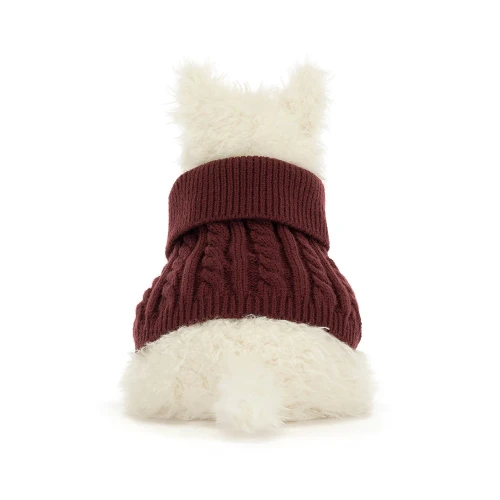 Jellycat munro scottie dog winter jumper outfit-5