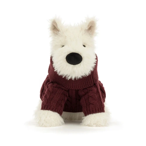 Jellycat munro scottie dog winter jumper outfit-3