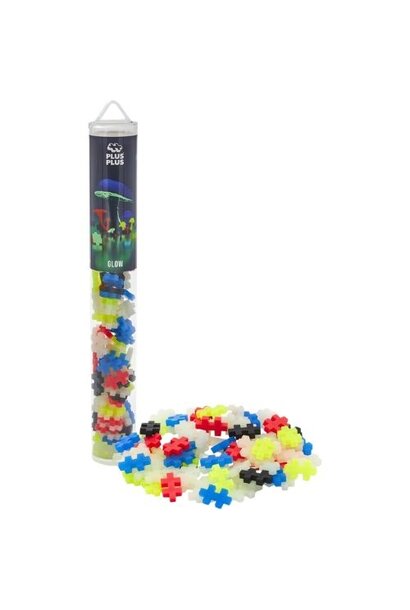 Plus-Plus tube glow 100 stuks