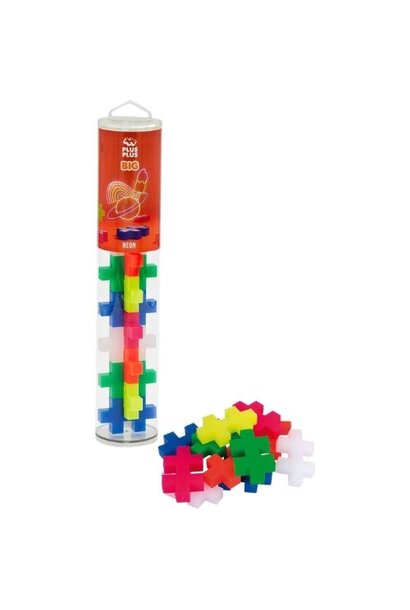 Plus-Plus tube big neon 15 stuks
