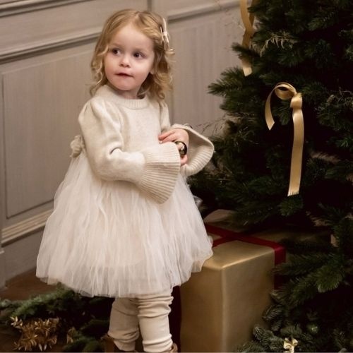 Donsje Amsterdam paulien dress biscotti melange-2