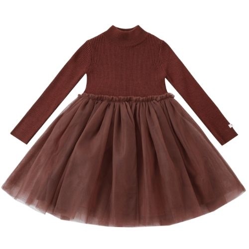 Donsje Amsterdam lotus dress rustic brown-1