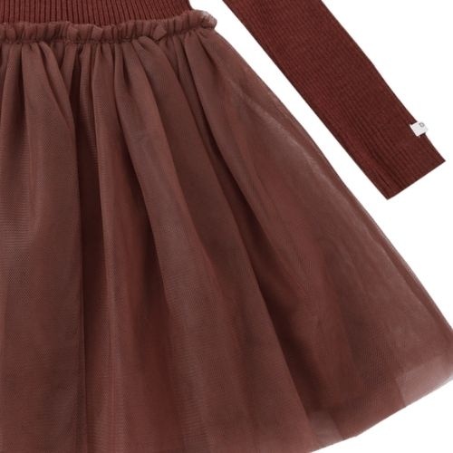 Donsje Amsterdam lotus dress rustic brown-4
