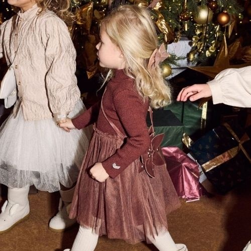 Donsje Amsterdam lotus dress rustic brown-2