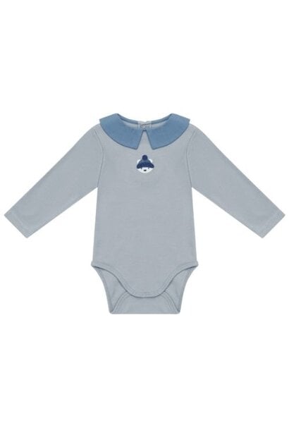 Donsje Amsterdam bram bodysuit polar bear foggy blue
