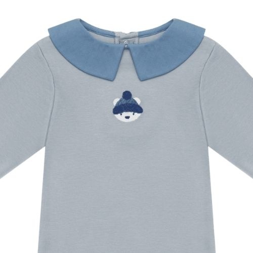 Donsje Amsterdam bram bodysuit polar bear foggy blue-3