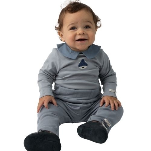 Donsje Amsterdam bram bodysuit polar bear foggy blue-2