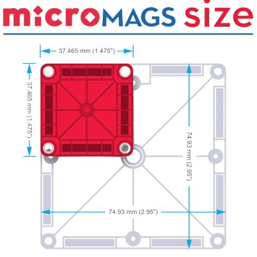 Magna-Tiles microMags ginger bread 24 stuks travel set-9