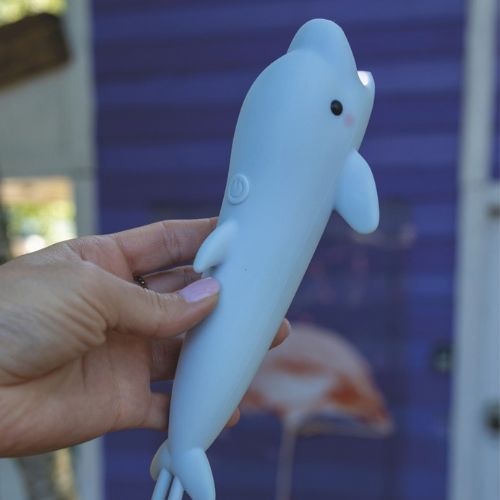 Rabbit & Friends dolphin silicone flashlight zaklamp-2
