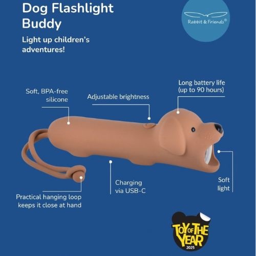Rabbit & Friends buddy dog silicone flashlight zaklamp-8