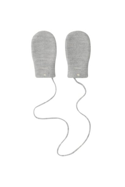 Gray Label baby knitted mittens rws gray melange - handschoenen
