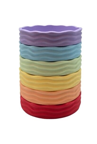 Grennn 'Wave' pastelbakjes set